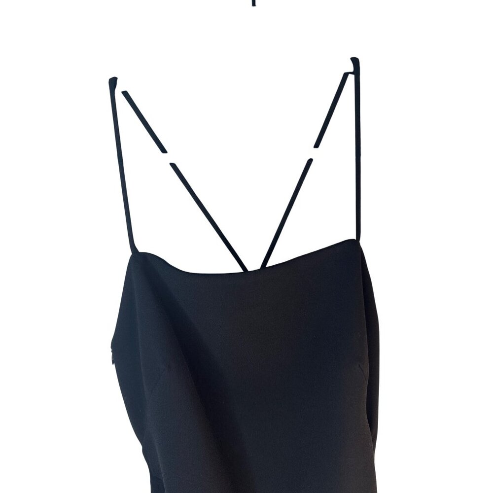 2/$30 ZARA Black Small Sleeveless Ruched Mini Dress NWT - Picture 9 of 16